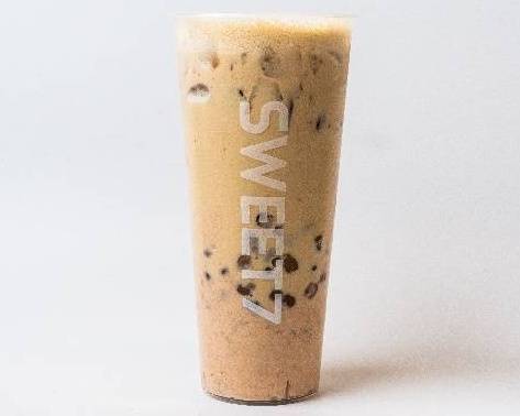 厚芋泥小丸子奶茶 / Fresh Taro Milk Tea with Mochi Balls